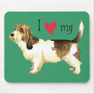 I Love my PBGV Mouse Pad
