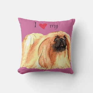I Love my Pekingese Cushion