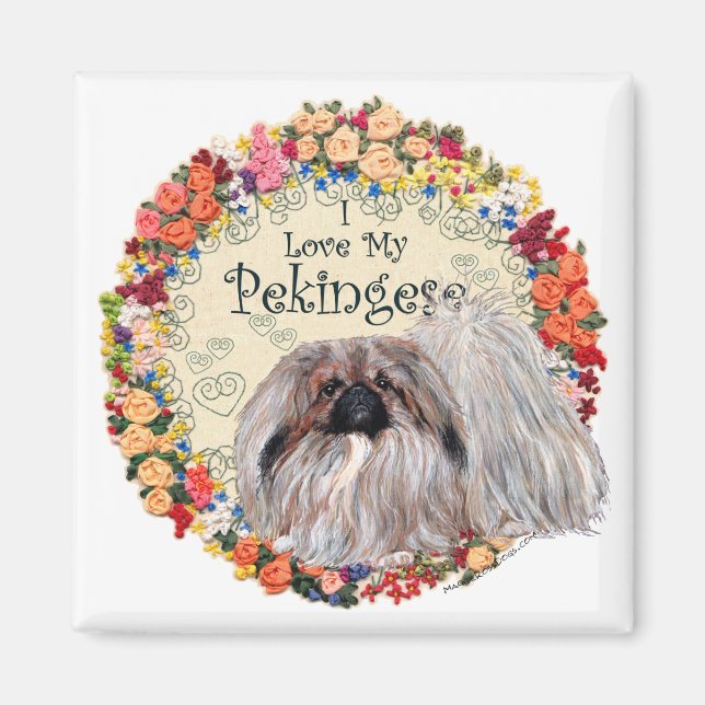 I Love My Pekingese Magnet (Front)