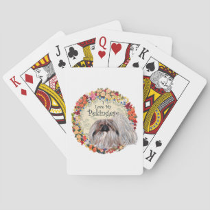 I Love My Pekingese Playing Cards