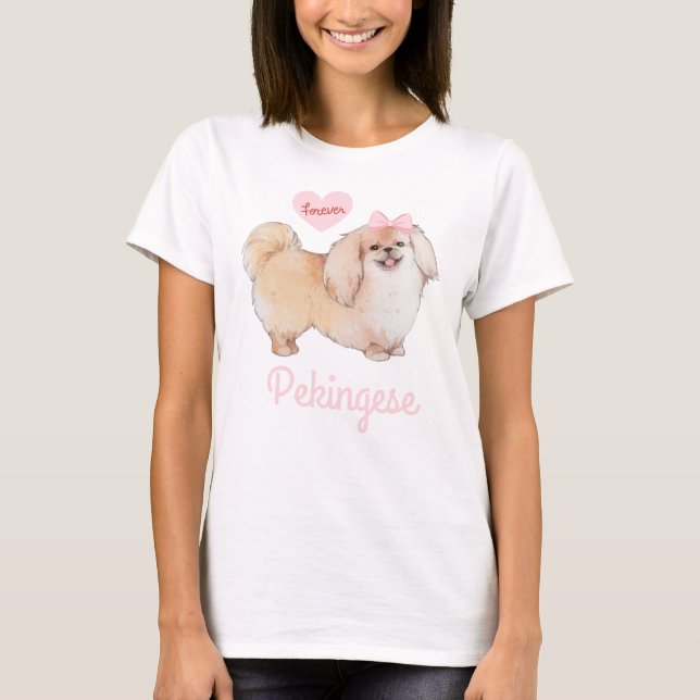 I Love My Pekingese T Shirt (Front)