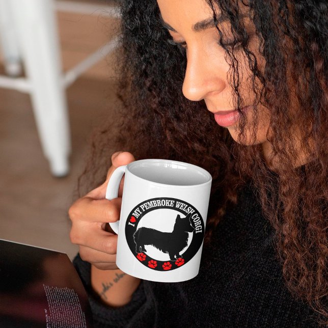 I Love My Pembroke Welsh Corgi Coffee Mug (Creator Uploaded)