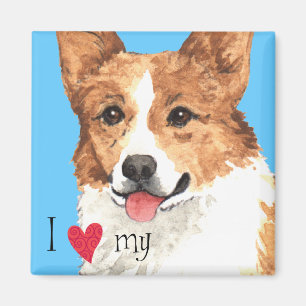 I Love my Pembroke Welsh Corgi Magnet