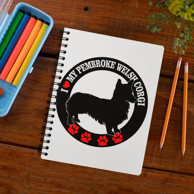 I Love My Pembroke Welsh Corgi Notebook (Creator Uploaded)