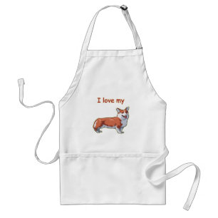 I Love My Pembroke Welsh Corgi Standard Apron