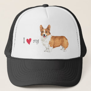 I Love my Pembroke Welsh Corgi Trucker Hat