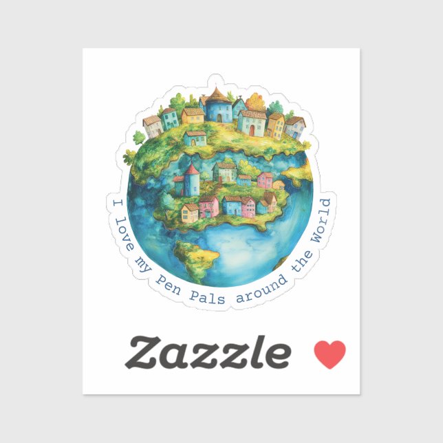 I love my Pen Pals around the World (Sheet)