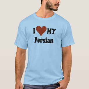 I Love My Persian Cat Gifts and Apparel T-Shirt