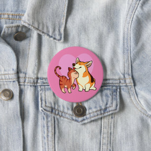 I Love My Pet   Cat and Dog Lover 7.5 Cm Round Badge