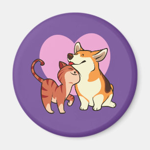 I Love My Pet   Cat and Dog Lover Magnet