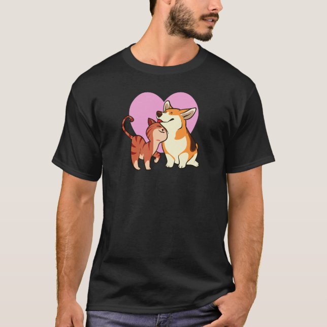 I Love My Pet | Cat and Dog Lover T-Shirt (Front)