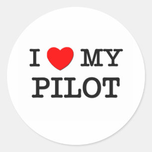 I Love My PILOT Classic Round Sticker
