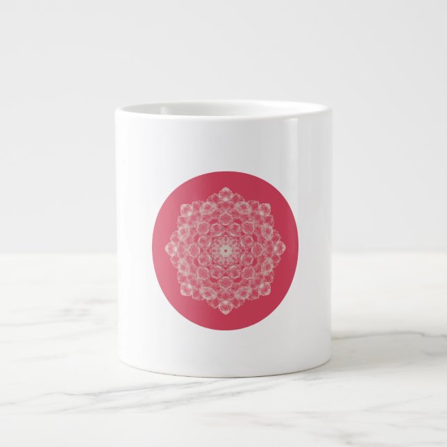 I Love My Pink Life | Silent ASMR Art Large Coffee Mug (Front)