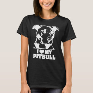 I Love My Pitbull Pit Bull Lover T-Shirt