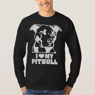 I Love My Pitbull Pit Bull Lover T-Shirt