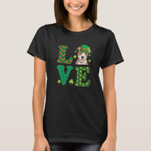 I Love My Pitbull St Patricks Day Pit Bull Dog Lov T-Shirt