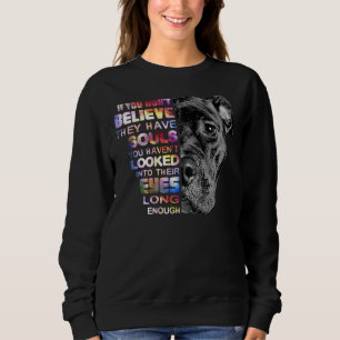 I Love My Pitbull Woman Love Her Pitbull Gif Sweatshirt