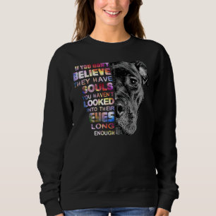 I Love My Pitbull Woman Love Her Pitbull Sweatshirt