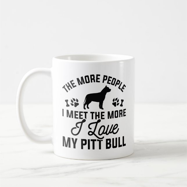 I Love My Pitt Bull Coffee Mug (Left)