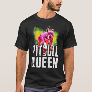 I Love My Pittie Rescue Pittie Mom Pitbull Queen A T-Shirt