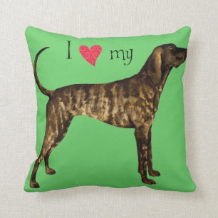 I Love my Plott Hound Cushion