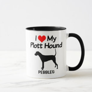 I Love My Plott Hound Dog Mug