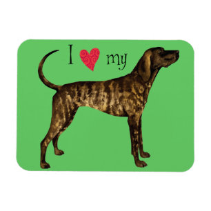 I Love my Plott Hound Magnet