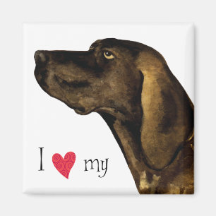 I Love my Plott Hound Magnet