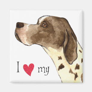 I Love my Pointer Magnet