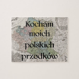 I love My Polish Ancestors Custom Puzzle