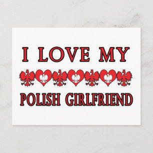 I Love My Polish Girlfriend Postcard
