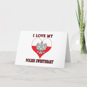 I Love My Polish Sweetheart Card