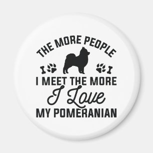 I Love My Pomeranian Magnet