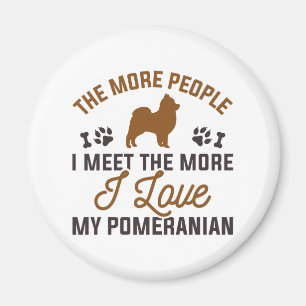 I Love My Pomeranian Magnet