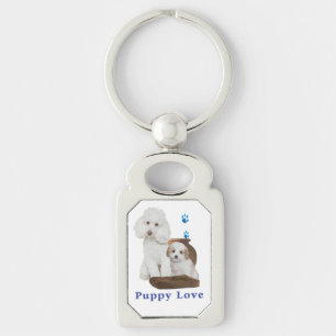 I love my Poodle Key Ring
