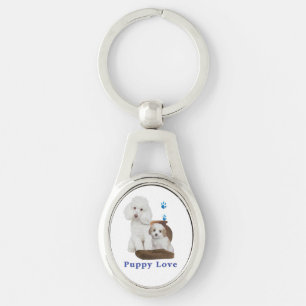 I love my Poodle Key Ring
