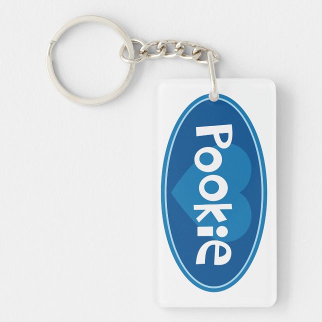 I Love My Pookie Key Ring (Front)