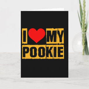 I Love My Pookie Valentine Romantic Couple Outfit Card