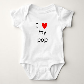 I Love My Pop Baby Bodysuit