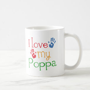 I Love My Poppa (Handprints) Coffee Mug
