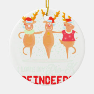 I Love My Pre K Ceramic Ornament