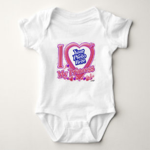 I Love My Princess pink/purple - photo Baby Bodysuit