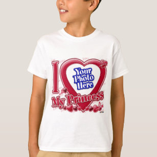 I Love My Princess red heart - photo T-Shirt