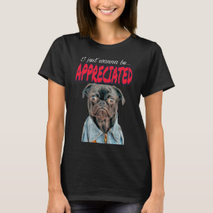 I Love My Pug [Fancy Text] T-Shirt