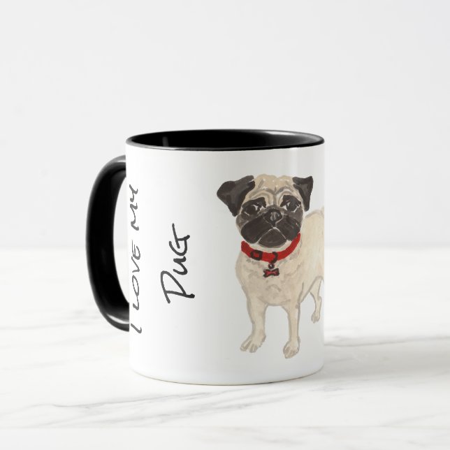 I love My Pug Mug (Front Left)