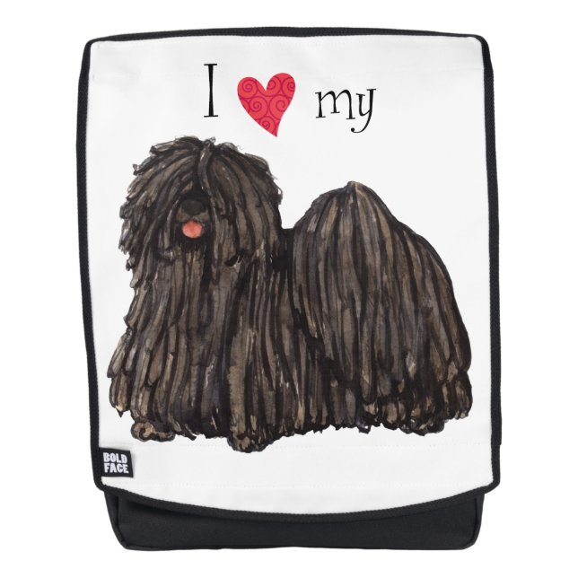 I Love my Puli Backpack (Front)