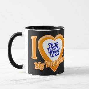 I Love My Pumpkin With Your Photo Mug