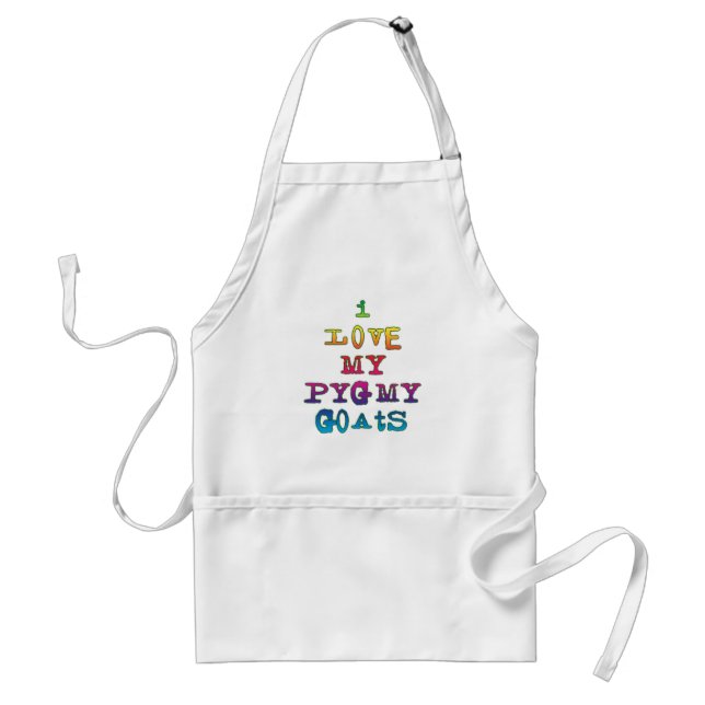 I Love My Pygmy Goats Standard Apron (Front)