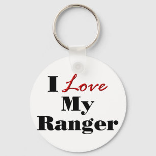 I Love My Ranger Key Ring
