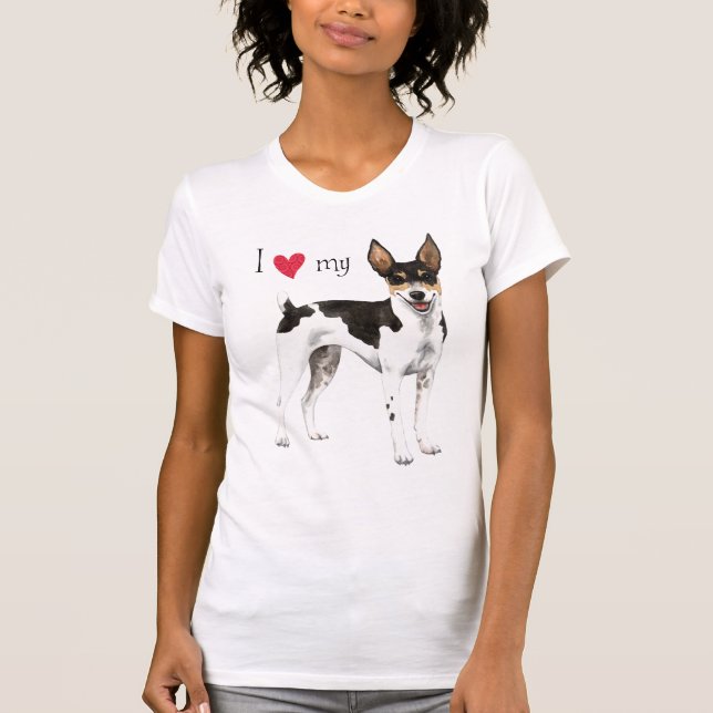 I Love my Rat Terrier T-Shirt (Front)